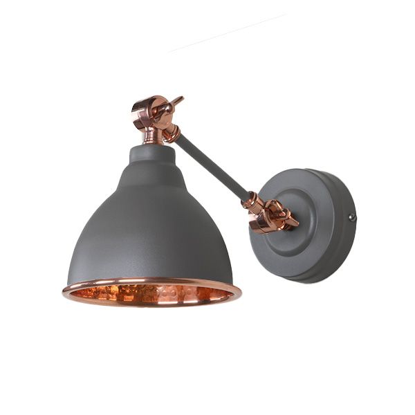 From The Anvil - Hammered Copper Brindley Wall Light - Bluff