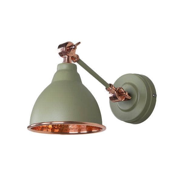 From The Anvil - Hammered Copper Brindley Wall Light - Tump