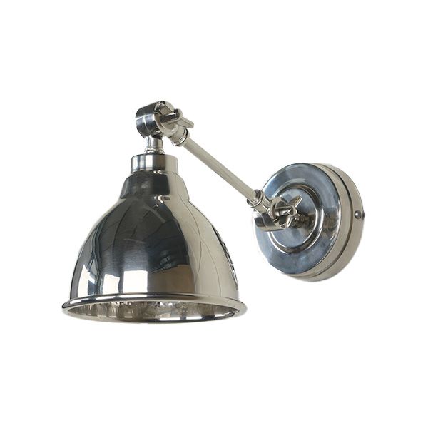 From The Anvil - Brindley Wall Light - Hammered Nickel