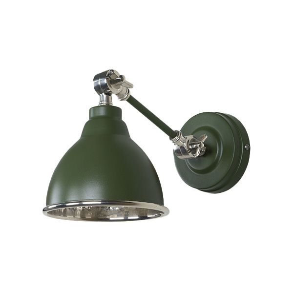 From The Anvil - Hammered Nickel Brindley Wall Light - Heath