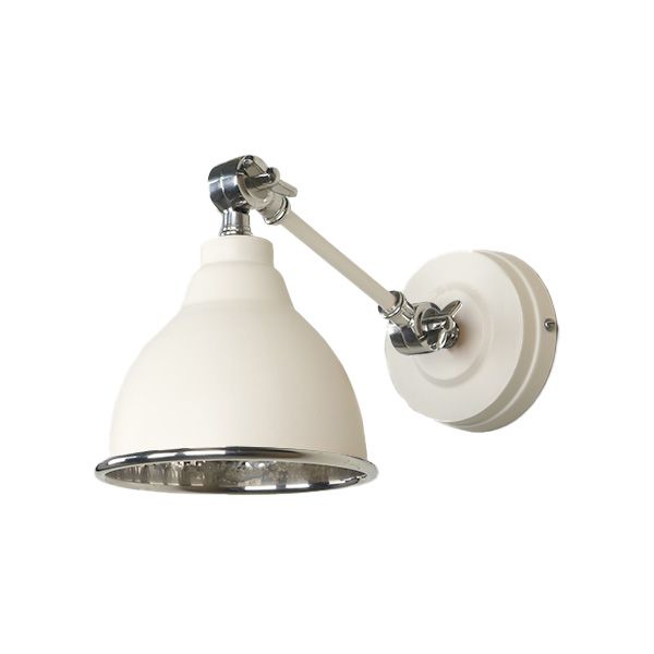From The Anvil - Hammered Nickel Brindley Wall Light - Teasel