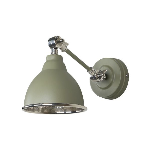 From The Anvil - Hammered Nickel Brindley Wall Light - Tump
