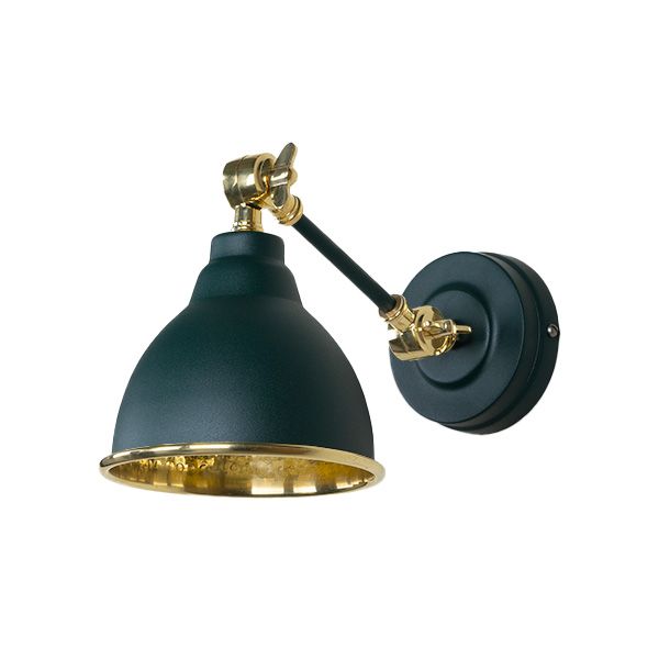From The Anvil - Hammered Brass Brindley Wall Light - Dingle