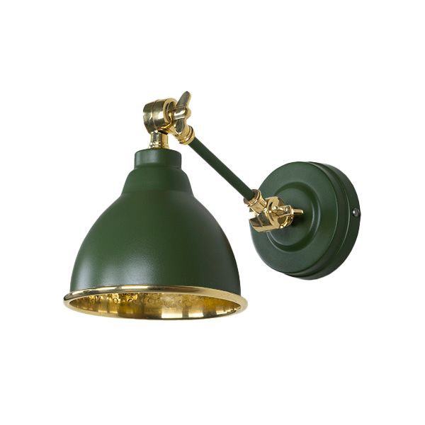 From The Anvil - Hammered Brass Brindley Wall Light - Heath