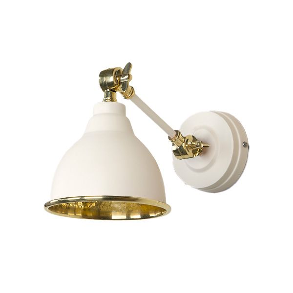 From The Anvil - Hammered Brass Brindley Wall Light - Teasel