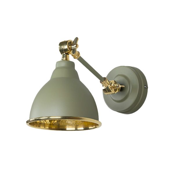 From The Anvil - Hammered Brass Brindley Wall Light - Tump