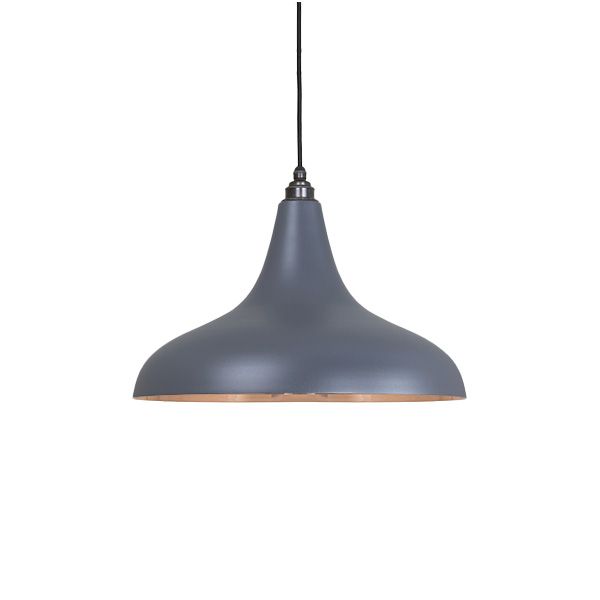 From The Anvil - Smooth Copper Frankley Pendant - Slate