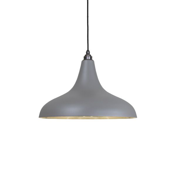 From The Anvil - Smooth Brass Frankley Pendant - Bluff