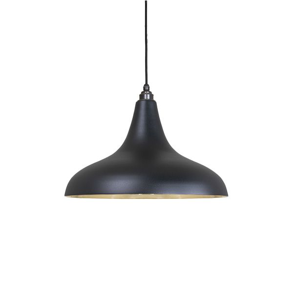 From The Anvil - Smooth Brass Frankley Pendant - Elan Black