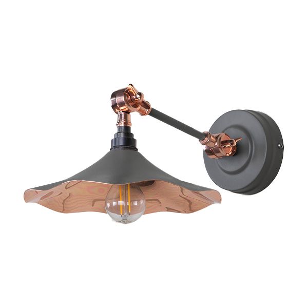 From The Anvil - Smooth Copper Flora Wall Light - Bluff