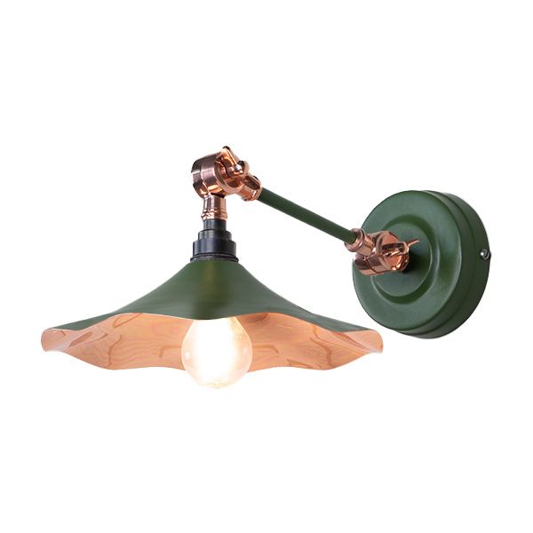 From The Anvil - Smooth Copper Flora Wall Light - Heath