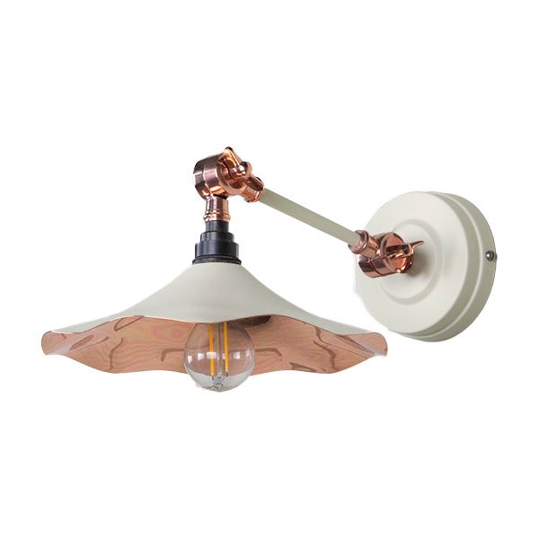From The Anvil - Smooth Copper Flora Wall Light - Teasel