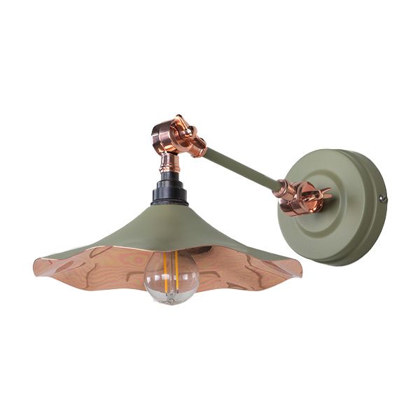 From The Anvil - Smooth Copper Flora Wall Light - Tump