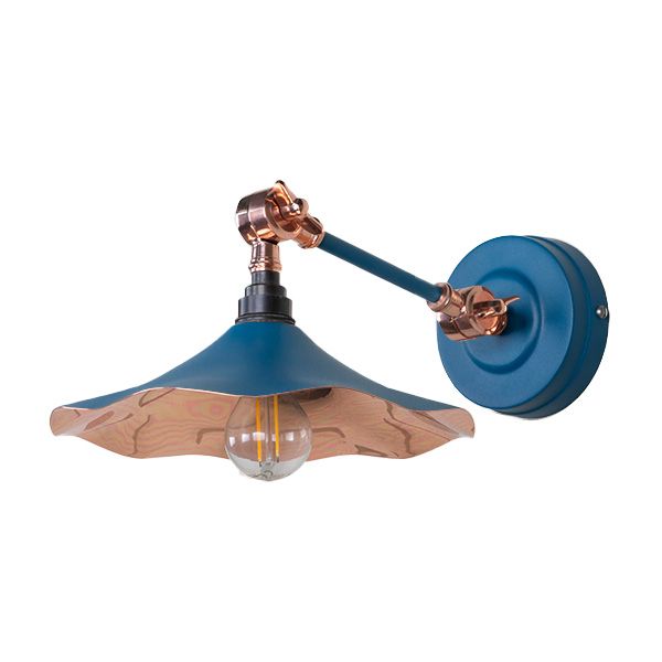 From The Anvil - Smooth Copper Flora Wall Light - Upstream