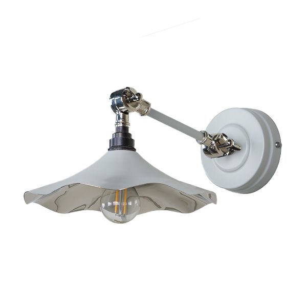 From The Anvil - Smooth Nickel Flora Wall Light - Birch