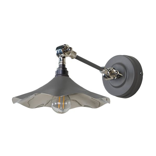 From The Anvil - Smooth Nickel Flora Wall Light - Bluff