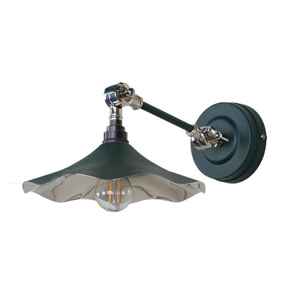 From The Anvil - Smooth Nickel Flora Wall Light - Dingle