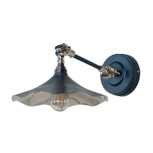 From The Anvil - Smooth Nickel Flora Wall Light - Dusk