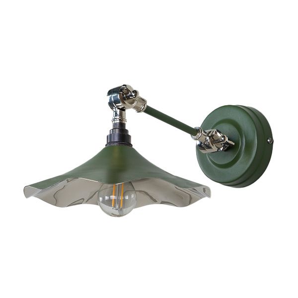 From The Anvil - Smooth Nickel Flora Wall Light - Heath