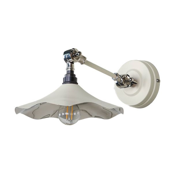 From The Anvil - Smooth Nickel Flora Wall Light - Teasel