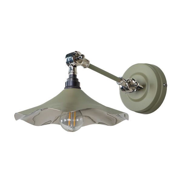 From The Anvil - Smooth Nickel Flora Wall Light - Tump