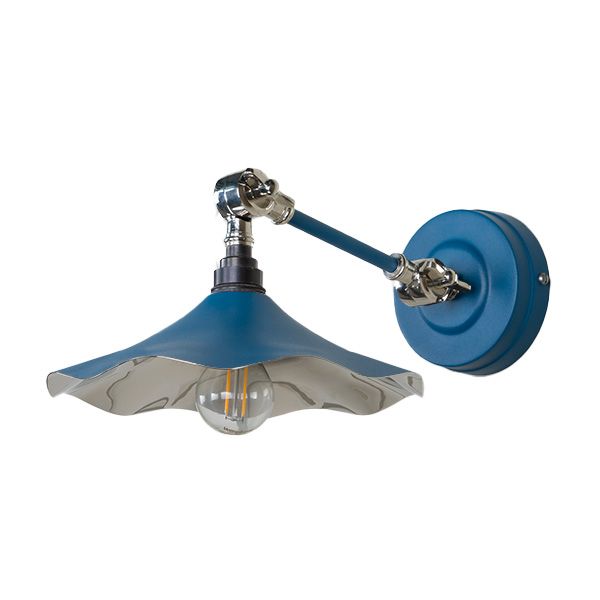 From The Anvil - Smooth Nickel Flora Wall Light - Upstream