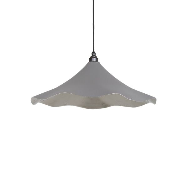 From The Anvil - Smooth Nickel Flora Pendant - Bluff