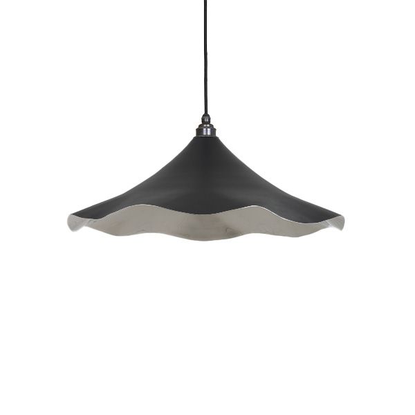 From The Anvil - Smooth Nickel Flora Pendant - Elan Black