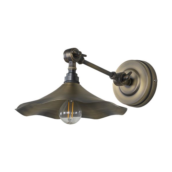From The Anvil - Flora Wall Light - Aged Brass