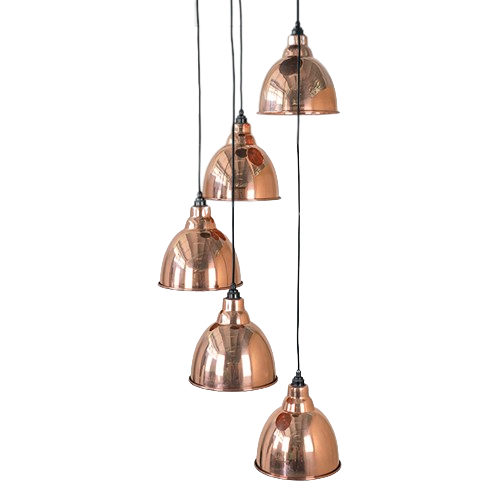 From The Anvil - Brindley Cluster Pendant - Smooth Copper