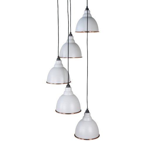 From The Anvil - Smooth Copper Brindley Cluster Pendant - Birch