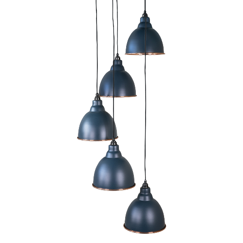 From The Anvil - Smooth Copper Brindley Cluster Pendant - Dusk