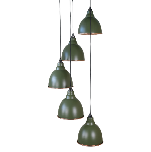 From The Anvil - Smooth Copper Brindley Cluster Pendant - Heath