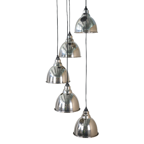 From The Anvil - Brindley Cluster Pendant - Smooth Nickel