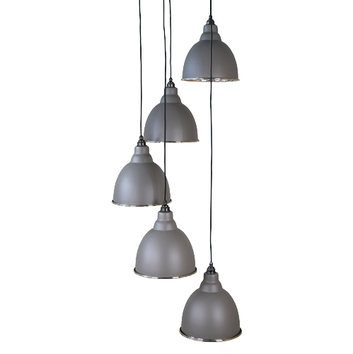 From The Anvil - Smooth Nickel Brindley Cluster Pendant - Bluff
