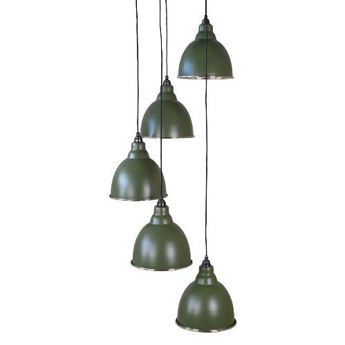 From The Anvil - Smooth Nickel Brindley Cluster Pendant - Heath