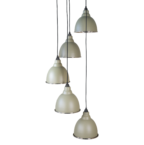 From The Anvil - Smooth Nickel Brindley Cluster Pendant - Tump
