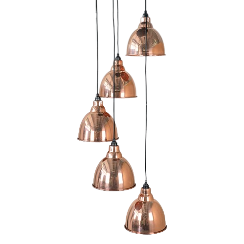 From The Anvil - Brindley Cluster Pendant - Hammered Copper