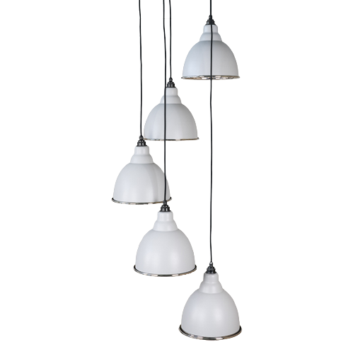 From The Anvil - Hammered Nickel Brindley Cluster Pendant - Birch