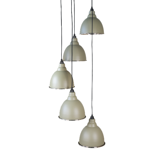 From The Anvil - Hammered Nickel Brindley Cluster Pendant - Tump