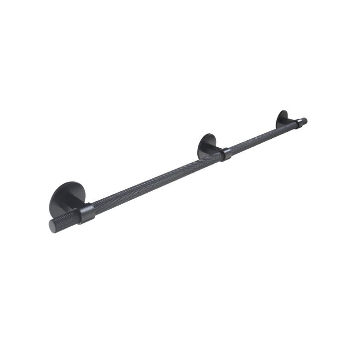 Second Nature 1909 Knurled Appliance Cupboard Handle with Round Backplates