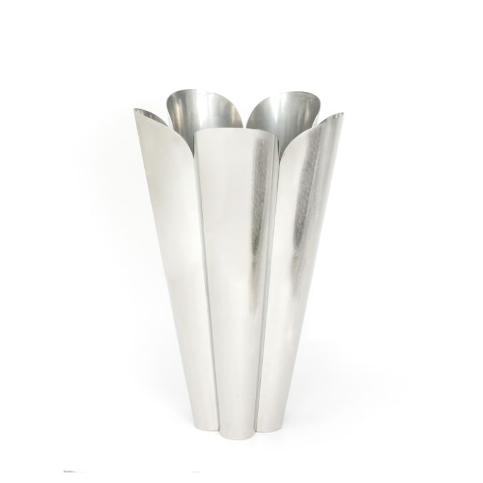 From The Anvil Polished Stainless Steel Flora Plant Pot