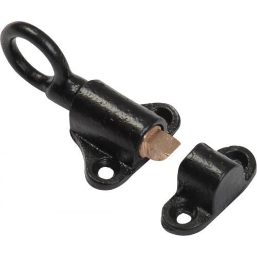 Kirkpatrick Spring Fanlight Catch - Black Antique Smooth - 44 Mm 1.75