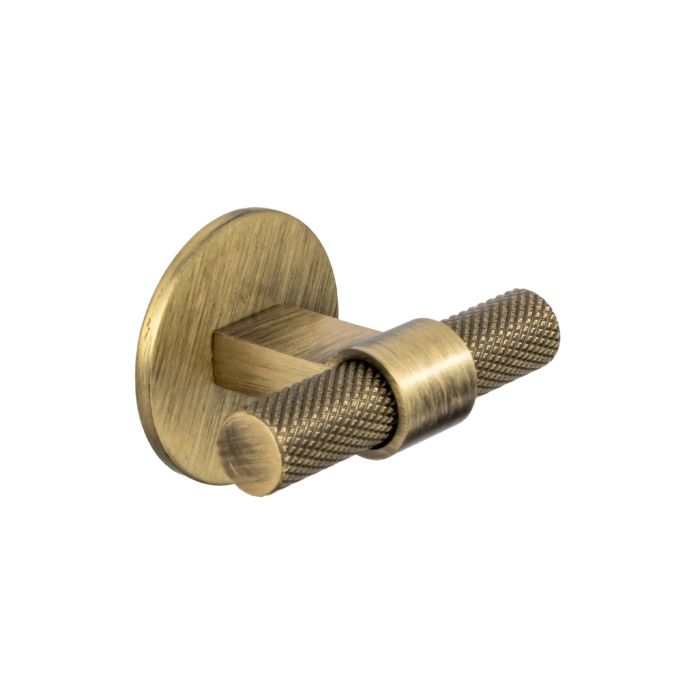 Second Nature 1909 Knurled T-bar Handle on Circular Backplate