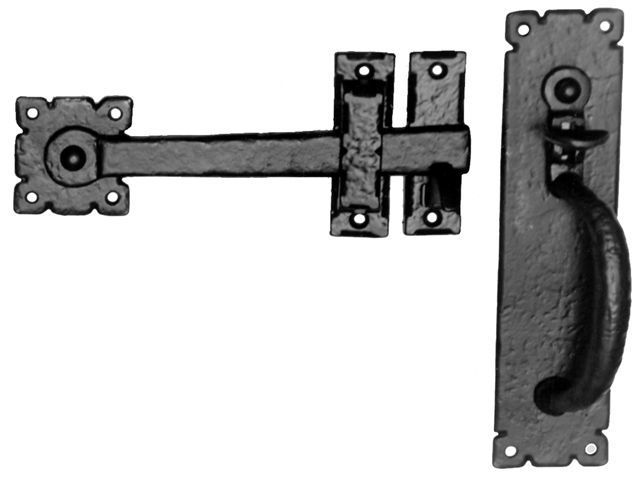 Kirkpatrick Large Thumb Latch - Black Antique