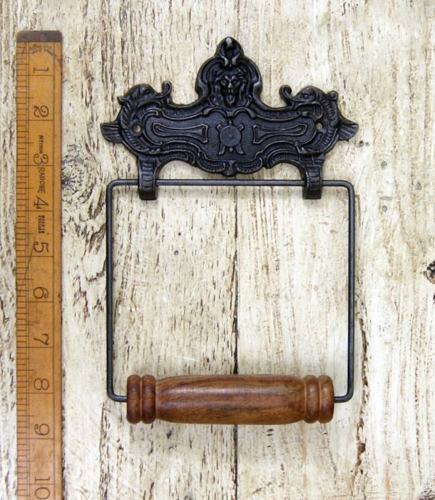 Cottingham - Wire Paper Holder Lion Face - Antique Iron