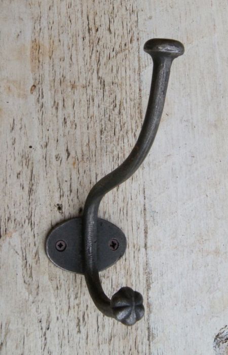 Cottingham - Hat And Coat Hook Shell Tip - Antique Iron