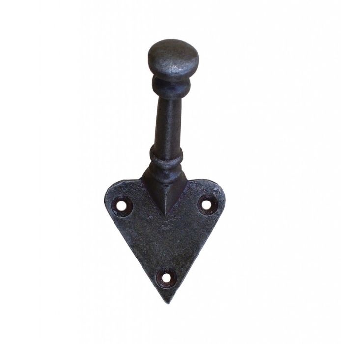 Cottingham - Arts and Crafts Coat Hook - Antique Iron 