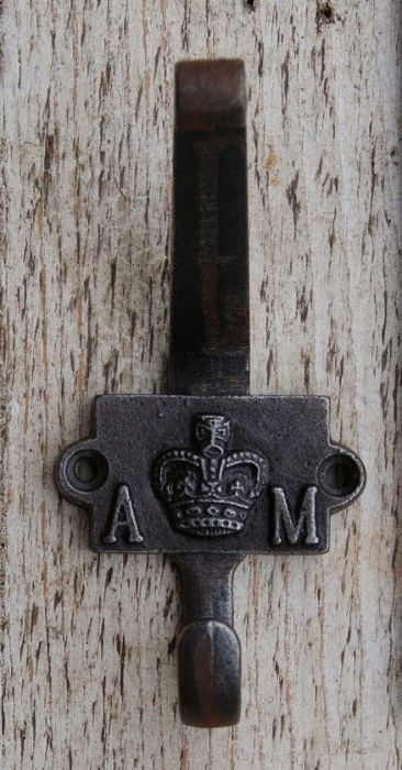 Cottingham - Double Air Ministry Coat Hook - Antique Iron