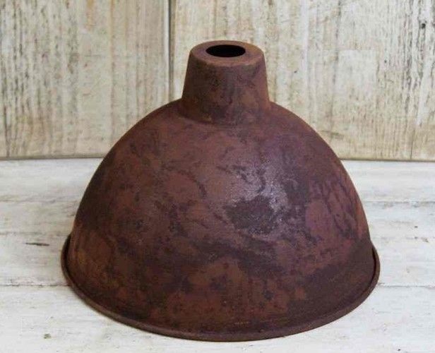 Cottingham Study Pendant Hanging Light in Rust